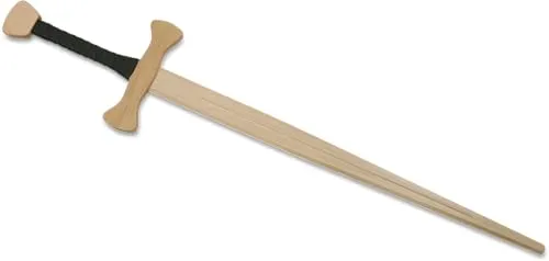 BestSaller 1005 Ritter Zweihand-Schwert 'Bärenschlag' 107cm, Griff mit grünem Kunstleder umwickelt