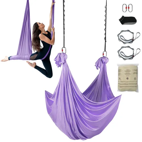 VEVOR Aerial Yoga Hängematte Set 4 x 2,8 m