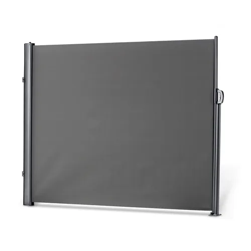 Leco ausziehbare Seitenmarkise, Aluminium-Stahlrohr-Mix, anthrazit, 160 x 300 cm - Wind- und Sichtschutz für Terrasse und Balkon, bietet optimalen Schutz vor Sonne und Wind und schafft mehr Privatsphäre im Freien.