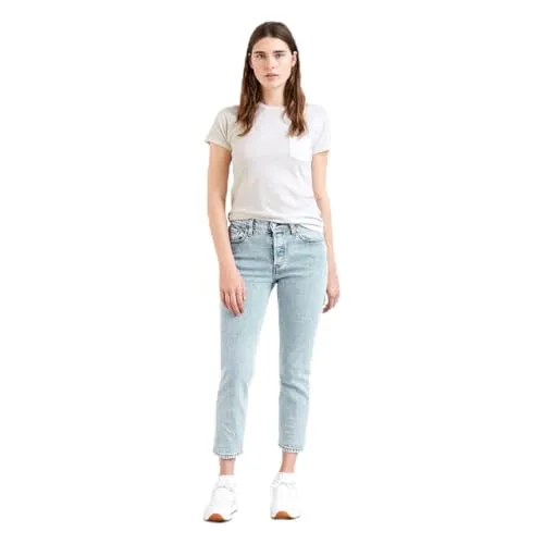 Levi's Damen 501 Crop Jeans Wow ME Over - 26W / 30L - Jeans mit hohem Bund und Straight Fit, aus leichtem, bequemem Stoff. Ideal für deinen individuellen Look und nachhaltig durch die Better Cotton Initiative.