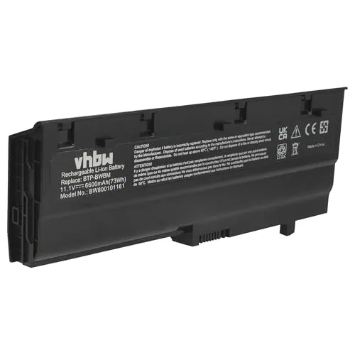 vhbw Akku Ersatz für Medion BTP-BVBM, BTP-BWBM, BTP-BYBM, BTP-BZBM, BTP-C1BM, BTP-C1BM5 für Notebook (6600mAh, 11,1V, Li-Ion)