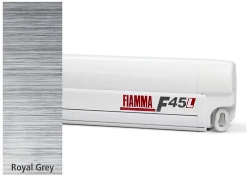 Fiamma F45L Markise weiß, 450cm, Royal Grey von Fiamma