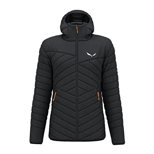 Salewa Brenta RDS Daunenjacke Herren, Schwarz, L - Funktionsjacke für Herren, leicht und komprimierbar mit 80/20 Daunenfüllung (550 cuin) - ideal für alpine Abenteuer und Outdoor-Sportarten.