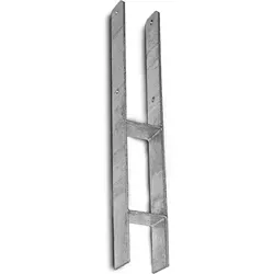 H-Anker Pfostenträger Pfostenanker Pfostenschuhe Carport H-Träger feuerverzinkt 800 mm / 141 mm