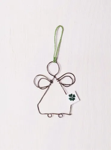 Mini Schutzengel Kleeblatt in grün von Good old Friends