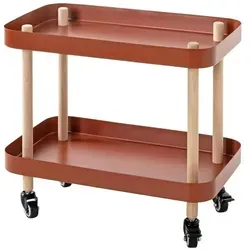 HAKU Möbel Beistelltisch Metall rot 50 x 30 x 47 cm