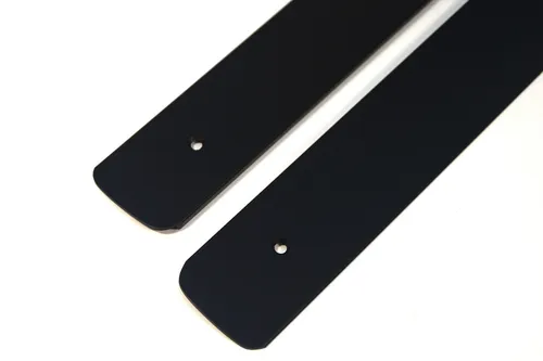 Endleiste Winkelleiste Seiteleiste Arbeitsplatte Schwarz mit Löcher 38mm L+R