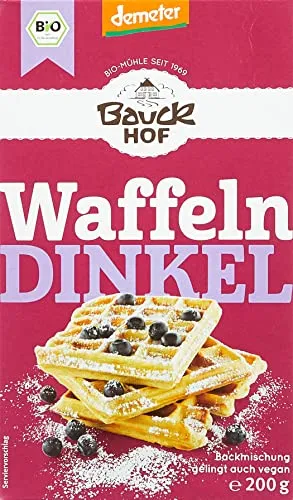 Bauckhof Dinkel-Waffeln Demeter, 6er Pack (6 x 200 g) von Bauck