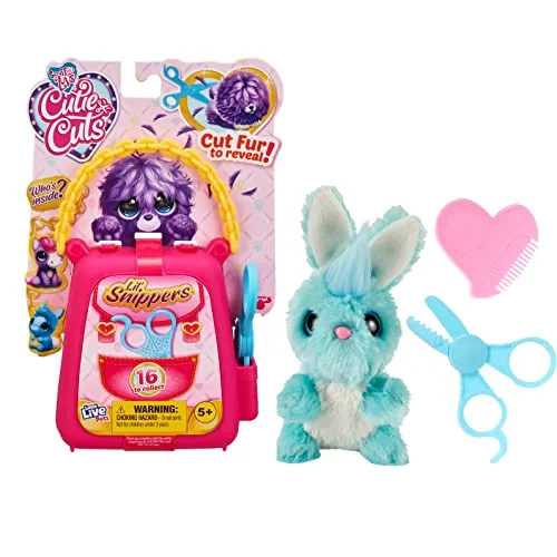 Little Live Pets Scruff-a-Luvs Cutie Cuts Lil Snippers Cut Fell, enthüllt, Bräutigam & Love Plüsch-Rettungshaustier 30161