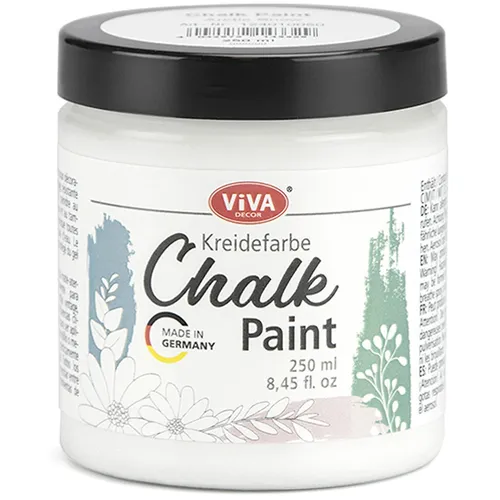 VIVA DECOR - Chalk Paint Kreidefarbe 250 ml - Arctic Snow