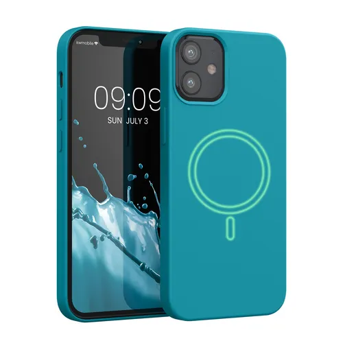 Silikon Hülle für Apple iPhone 12 mini Handyhülle magnetisch Case gummiert