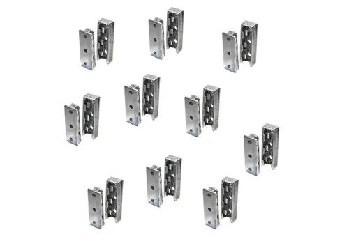 SO-TECH® Möbelbeschlag Möbelverbinder verdeckt Bettverbinder SOLID Korpusverbinder (10 St), 10er Set, aus Metall, Tragkraft bis 250 kg