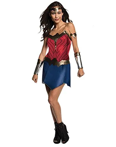 Rubie's Damen DC Wonder Woman Kostüm mit Accessoires, wie abgebildet, S