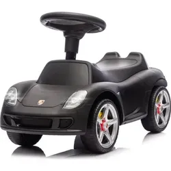 VROOOMY Porsche Carrera GT Rutschauto mit Scheinwerfern, Schwarz