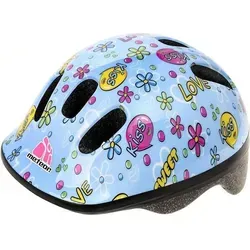 Meteor Schutzhelm, Kinderhelm, Fahrradhelm, Rollschuhe, MV6-2 Helm Kinderfahrradhelm Helm, größe XS 44-48 cm Kiss Love