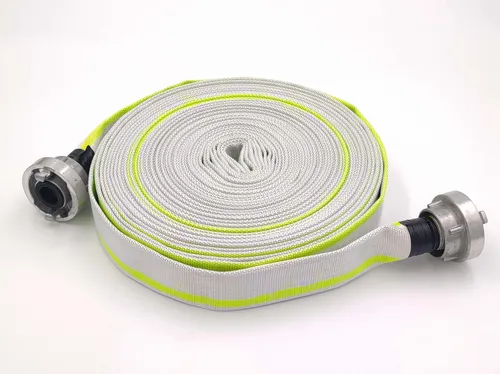 Zoll | D-25 - 20 Meter Industrieschlauch | Feuerwehrschlauch | Bauschlauch | Flachschlauch | Schlauch mit Storz-Kupplung 1