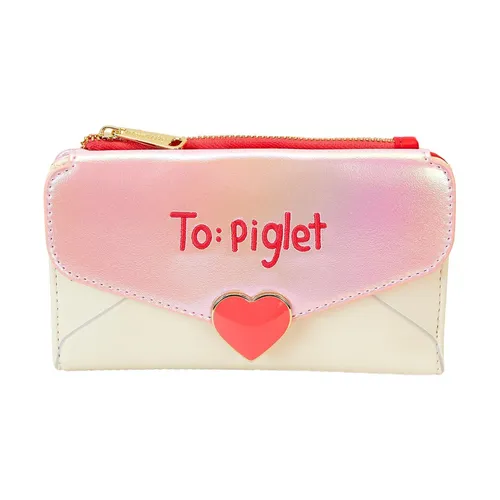 Loungefly Disney Winnie The Pooh Love Letter Flap Wallet - Geldbörsen & Etuis, stilvolle Flap Wallet im Winnie The Pooh Design, ideal für Fans und Sammler