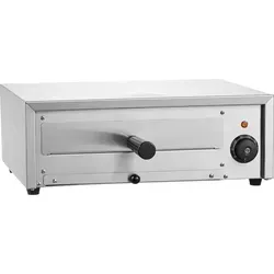 SucceBuy Elektrischer Pizzaofen von für die Arbeitsplatte, 12 Zoll, 1500 W, Temperaturbereich 122-662°F, Edelstahl, für Gewerbe und Privat - Silber