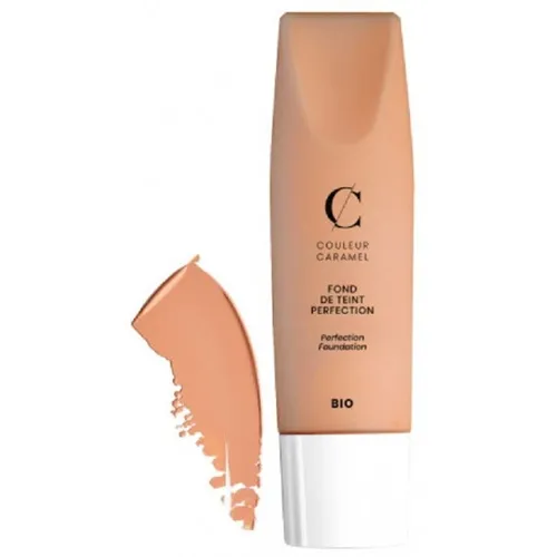 COULEUR CARAMEL Foundation Perfection Base 35 Golden Beige 35ml - Make-up für einen perfekten Teint, 35 ml, mit natürlichen Inhaltsstoffen für ein strahlendes Hautbild.
