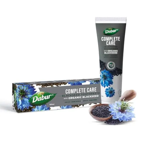 Dabur Black Seed Bio Zahnpasta - 100ml | Komplette Pflege Zahnpasta für starke Zähne & Zahnfleisch | Speziell formuliert für natürliche Mundpflege