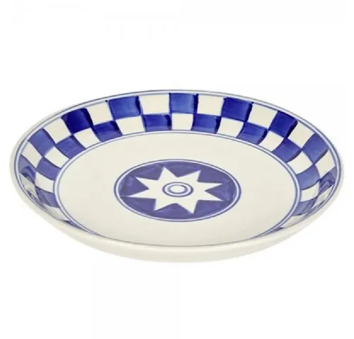 Lambert Küchenkaro Speiseteller Groß White/Blue (26cm) von Lambert