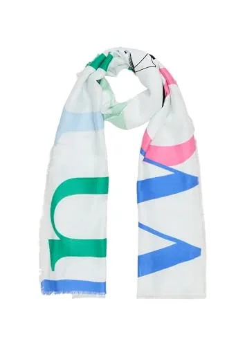 s.Oliver Damen Schal Weiß, 1