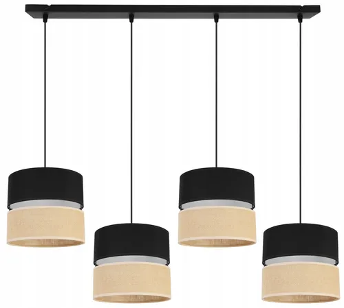 Hängelampe 20cm schwarz - Stilvoller Deckenleuchter - Deckenleuchten, elegantes Design mit einem modernen schwarzen Lampenschirm für eine stilvolle Beleuchtung in jedem Raum.