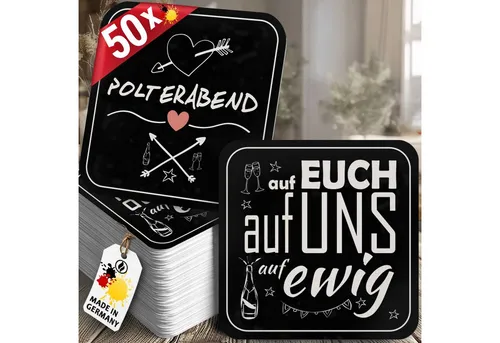 Glasuntersetzer & Bierdeckel Schwarz von Funke & Brand