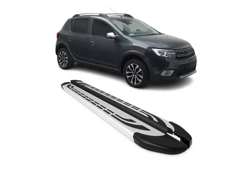 OMAC Kfz-Schmutzfänger Trittbretter für Dacia Logan MCV 2013-2020, 2-tlg., Rutschfest & Robust - Aluminium Trittbretter für Dacia Logan MCV, rutschfestes Design für sicheren Zugang. Schützen Sie Ihre Karosserie vor Kratzern und verleihen Sie Ihrem Fahrzeug eine sportliche Note. Ideal für Familien und Senioren.
