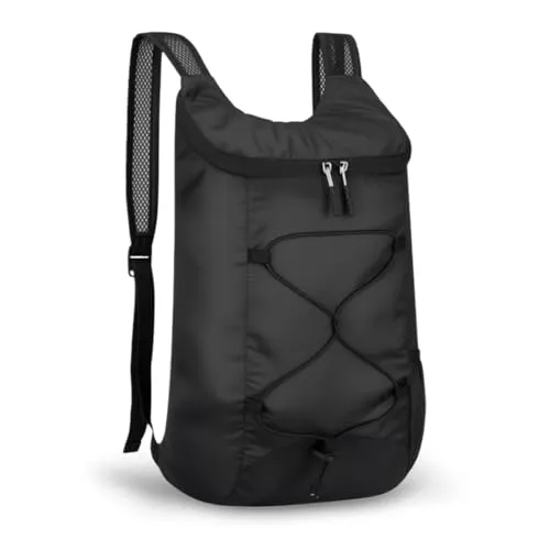 HMCEY Wanderrucksack Herren Damen,Trekkingrucksack Schwarz,Hiking Backpack,Ultraleicht Faltbarer Rucksack Wasserdicht,Multifunktionaler Tagesrucksack,Outdoor Rucksack Camping,Freizeitrucksack