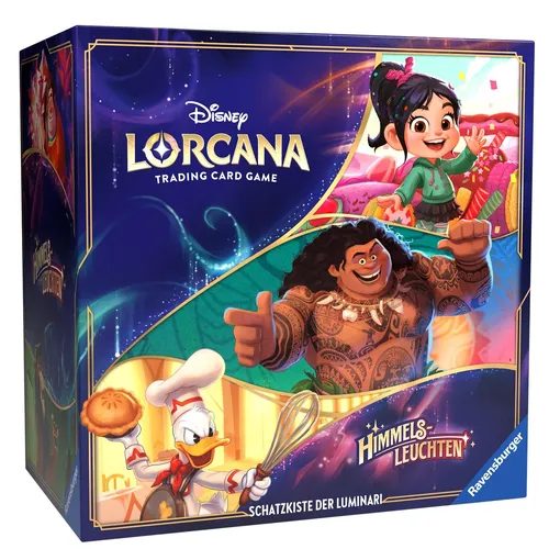 Disney Lorcana Trading Card Game: Himmelsleuchten - Schatzkiste der Luminari - Gesellschaftsspiel für 2 Spieler, ideal für Kinder ab 8 Jahren. Fördert strategisches Denken und Kreativität in einem magischen Disney-Universum.