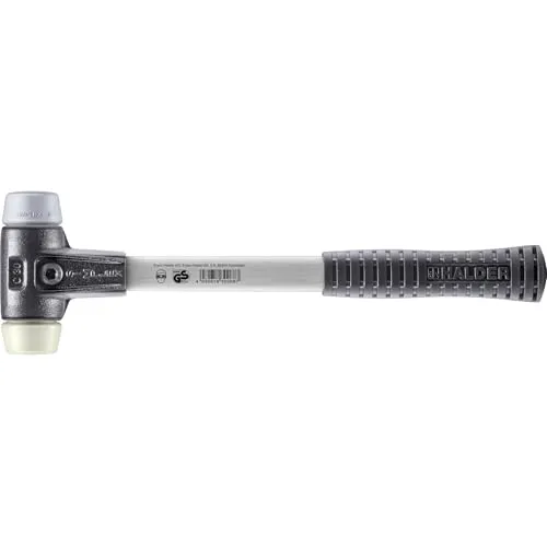 HALDER SIMPLEX-Schonhämmer 3738.030 - Geräuscharmer Gummihammer - Hämmer aus TPE-Mid/Nylon, sehr widerstandsfähig und ideal für präzise Arbeiten ohne Geräuschbelästigung.