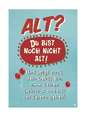Depesche 0011673-003 - Glückwunsch-Karte zum Geburtstag (neutral), ausgefallene Geburtstagskarte mit Musik, Spruch und beweglichen Elementen, inkl. Umschlag, 14,8 x 21 cm