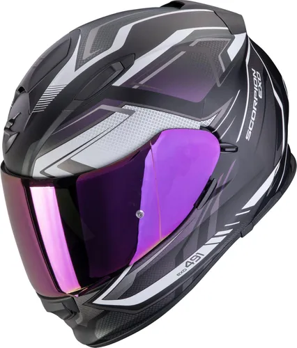 Scorpion EXO-491 Zumo Motorradhelm (Schwarzmatt/Chamäleon) Größe S - Hochwertiger Integralhelm für Onroad-Fahrten, mit optimaler Belüftung und kratzfestem Visier. Inklusive Pinlock für klare Sicht. Ideal für stilbewusste Motorradfahrer!