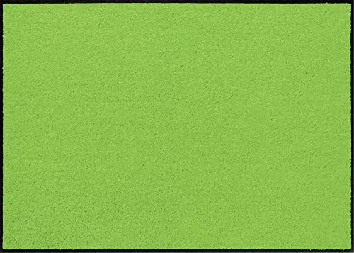 Erwin Müller Fußmatte Mainz, Schmutzfangmatte, Sauberlaufmatte uni apfelgrün Größe 70x100 cm - rutschfest, pflegeleicht, für Fußbodenheizung geeignet (weitere Farben, Größen)
