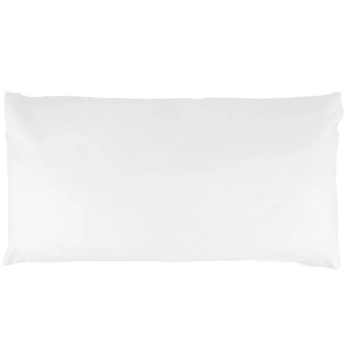 Kissenbezug Weiß 30x50cm Kopfkissenbezug Kissenhülle 100% Baumwolle Kissen Pillow Cover mit Reißverschluss Luna