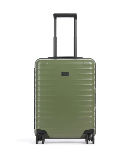 TITAN Overseas Trolley S23 - Forest Green 4-Rollen - Trolley für optimale Organisation und maximalen Schutz mit innovativer kratzresistenter Oberfläche. Ideal für Vielflieger und Geschäftsreisen – Made in Germany.