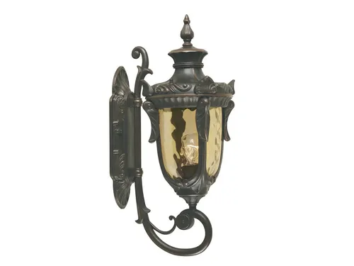 Historische Außenwandleuchte im Jugendstil für Terrasse und Balkon - Elegante Wandlaterne im nostalgischen Design, ideal zur Fassadenbeleuchtung. Mit IP44-Schutzklasse für den Außenbereich und inklusive 1x E27 LED Leuchtmittel für warmes Licht.
