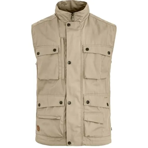 Fjällräven Reporter Lite Vest M fossil (118) M – Funktionale Jagd- & Angelweste - Die Fjällräven Reporter Lite Vest M vereint Stil und Funktionalität. Hergestellt aus robustem G-1000 Lite Material, ist sie schnell trocknend und wasserfest – ideal für wechselhaftes Wetter. Vielseitiges Taschensystem für optimalen Stauraum.