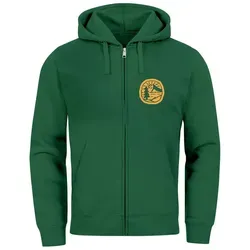 Neverless Sweatjacke Zip Hoodie Herren mit Outdoor-Print in grün von Neverless