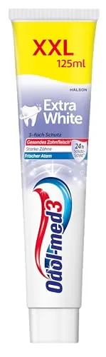 Odol-med3 Extra White Zahnpasta, 125ml, für einen Whitening Effekt* | Die Odol-med3 Extra White wurde klinisch getested und entfernt sanft Verfärbungen für einen Whitening-Effekt*.