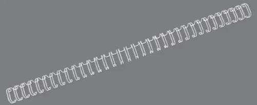 WireBind Drahtbinderücken, 100 Stück, 5mm, weiß