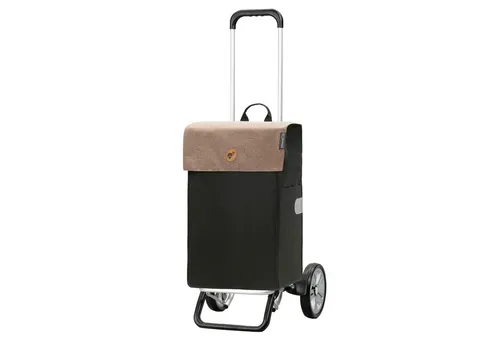 Andersen Sopper Alu Star Shopper mit Tasche Hera - Schicker Alu Shopper in Schwarz, ideal für den täglichen Einkauf. Mit praktischer Tasche für zusätzlichen Stauraum. Leicht und robust für vielseitigen Einsatz.