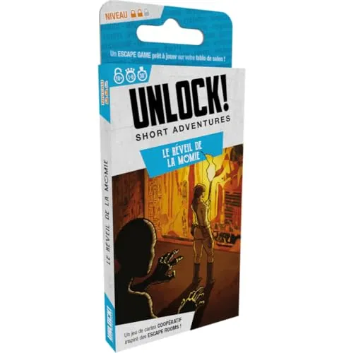Asmodee - Unlock! Short Adventures - den Wecker Der Mumie - Escape Game - Tbe