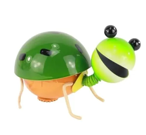 Holzwurm Dekofigur Käfer Biene Katze Maus Schnecke Kuh Eule aus Metall mit Magnetfuß, Gartenfigur, Metallfigur, Blechfigur (Schildkröte)