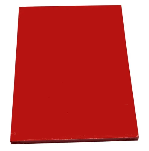 Blatt farbiges Druckerpapier / buntes Kopierpapier / Farbe: intensiv rot 100