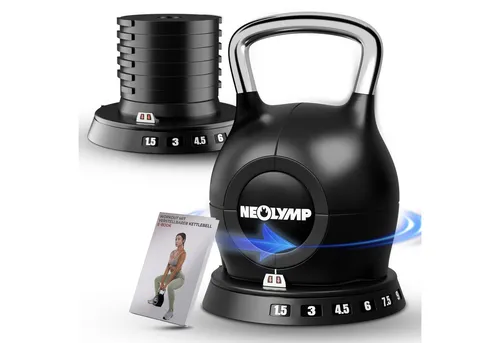 NEOLYMP Kettlebell Set 1,5-10 kg in schwarz von NEOLYMP