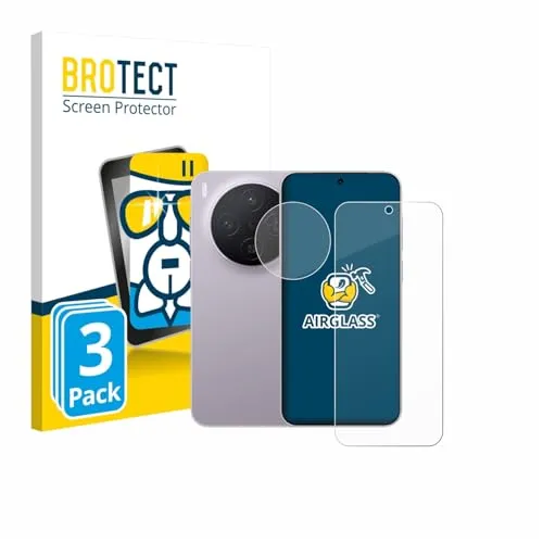 BROTECT 3 Stück Schutzglas für Vivo X300 Pro (Display+Kamera) Schutzfolie Panzer Folie Glas[Extrem Kratzfest, Anti-Fingerprint, Ultra-Transparent]