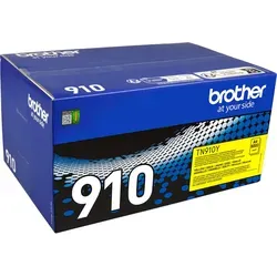 Brother Toner TN-910Y Gelb - Hohe Seitenkapazität - Druckerpatronen mit ca. 9.000 A4-Seiten bei 5% Deckung, ideal für hohe Druckaufkommen und kompatibel mit mehreren Brother Druckern.