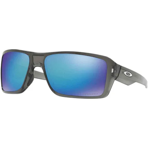 Oakley Double Edge Sonnenbrille - Schwarz, polarisiert, Blau - Sonnenbrille für Unisex Erwachsene, mit polarisierten Gläsern für optimalen UV-Schutz und klaren Sicht, ideal für Sport und Freizeit.